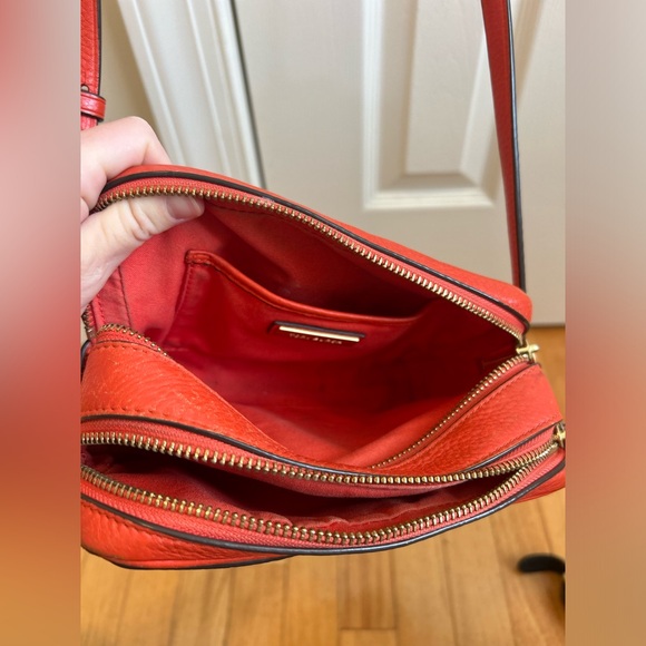 Tory Burch Leather Logo Shoulder/crossbody purse  color: Orange - Picture 6 of 9